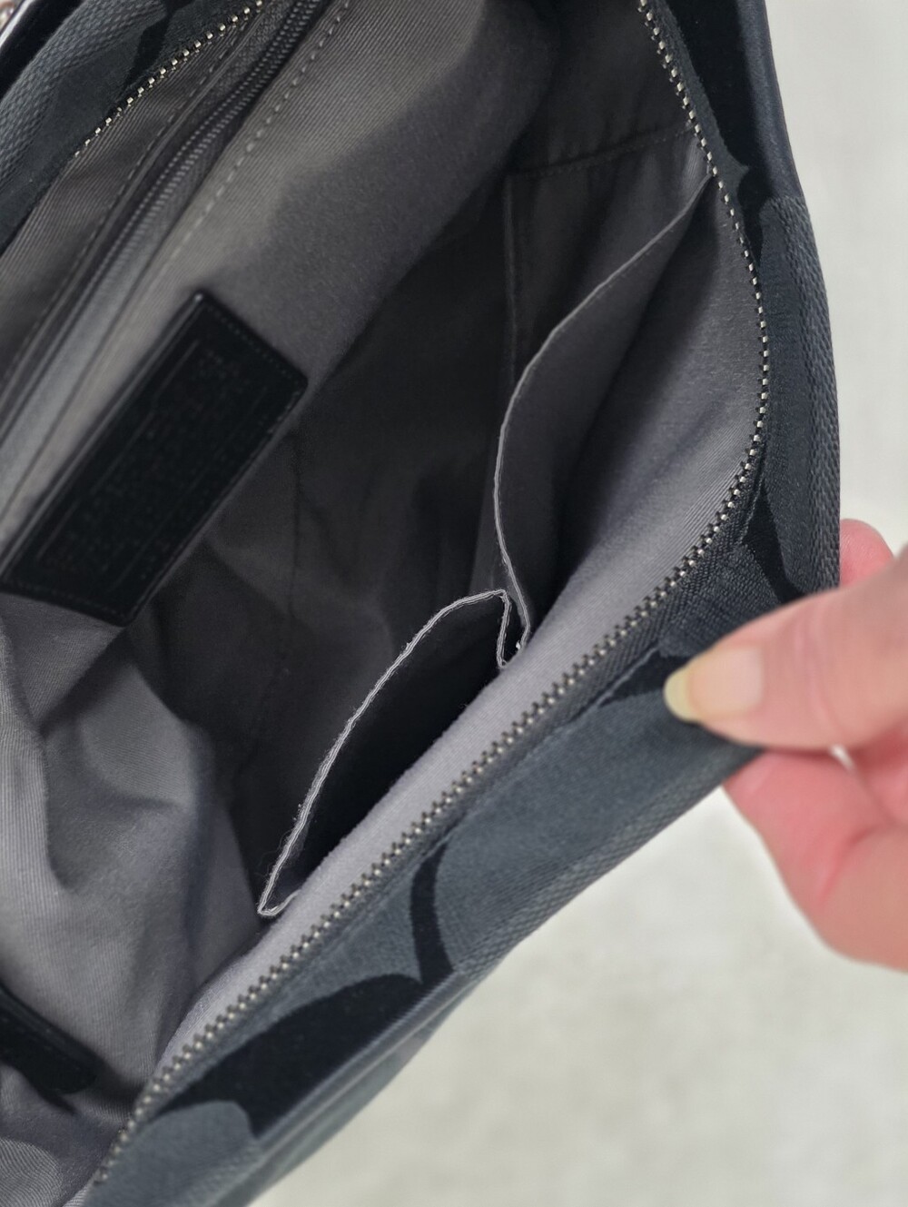 Coach Black Signature Canvas Hobo Bag - Picture 9 of 15